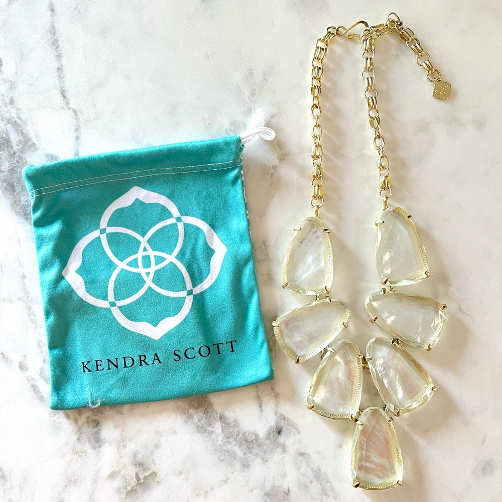 Kendra Scott Ivory Mother of Pearl Harlow Necklace